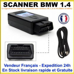 Interface de diagnostic BMW SCANNER v1.4.0 OBD2 USB