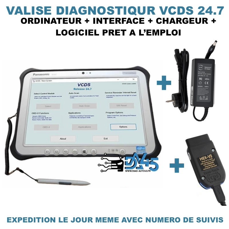 Valise VCDS VAGCOM 24.7 Panasonic