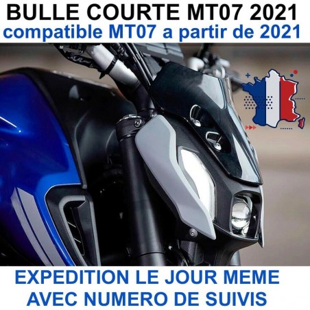 Bulle Noire teinté pour YAMAHA MT07 MT-07 2021 2022