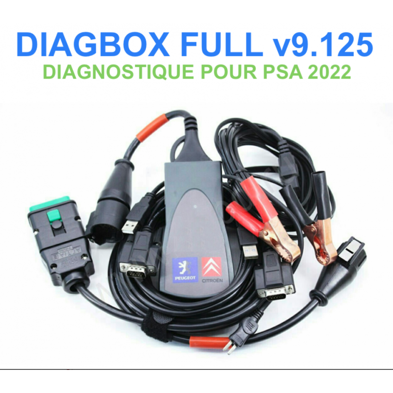 Diagbox Full Chip 9.125/9.91 - Diagnostic Peugeot Citroën DS Opel Diagbox Full Chip 9.125/9.91 - Diagnostic Peugeot Citroën DS Opel