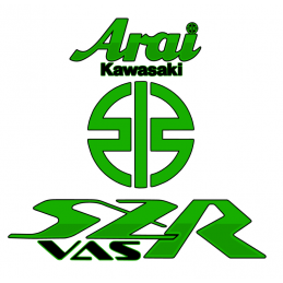 Stickers Arai Kawasaki