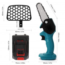 Scie électrique 21V, Rechargeable, Mini scie à chaîne électriqu