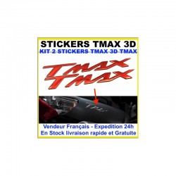 Stickers Tmax 3D rouge